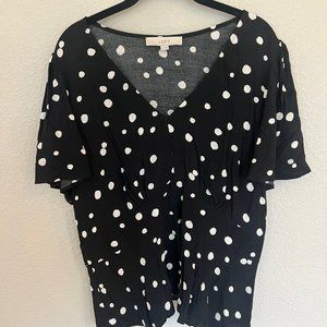 Loft Polka dot Top